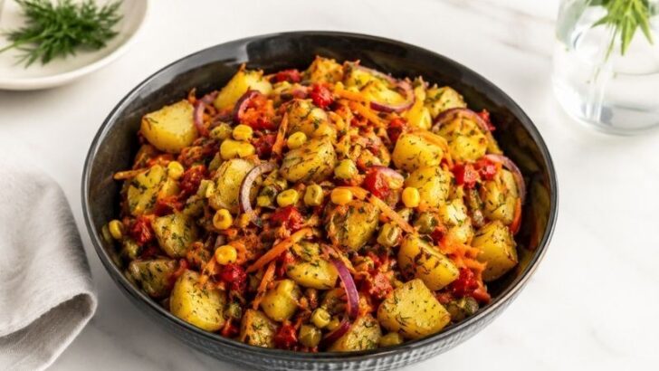 Bir Kase Yetiyor: Doyurucu Patates Salatası