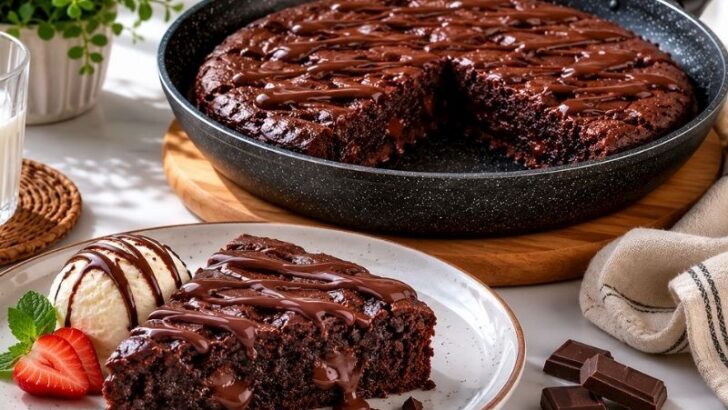 Dakikalar İçinde Hazır Tavada Brownie Tarifi