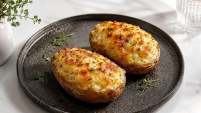Dışı Kızarmış İçi Bol Peynirli Patates Dolması Tarifi