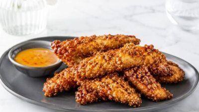 Kraker Kaplamalı Ballı Çıtır Tavuk Tarifi
