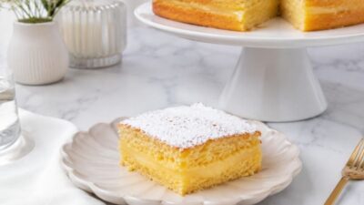 Tam Ölçülü Limon Dolgulu Yumuşak Kek Tarifi