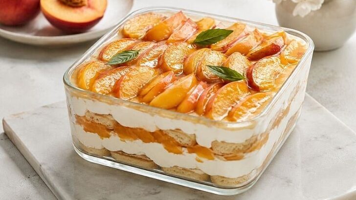 Yazın En Ferah Tatlısı: Şeftalili Tiramisu Tarifi