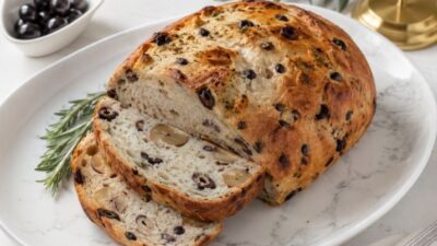 Artisan Usulü Zeytinli Kestaneli Ekmek Tarifi