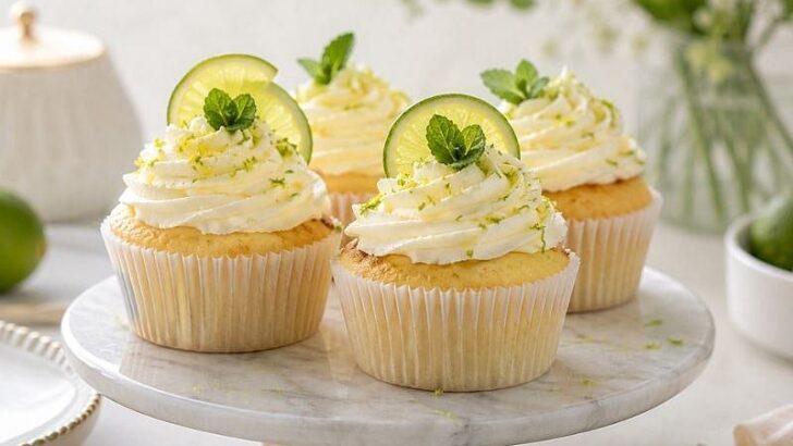 Ferah Aromalı Misket Limonlu Cupcake Tarifi