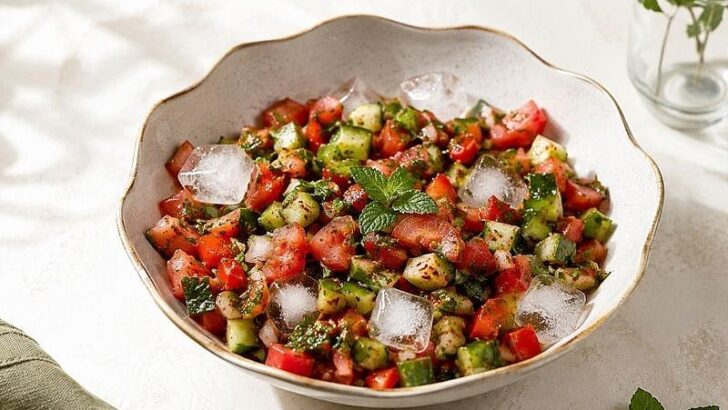Kaşık Kaşık Ferahlık Veren Buzlu Salata Tarifi