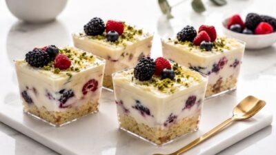 Pastaneden Alınmış Gibi! İpeksi Kremalı Porsiyonluk Pasta Tarifi
