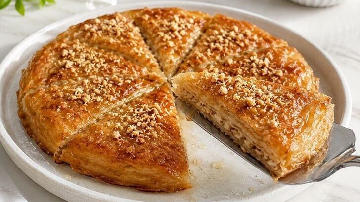 Tavada Şerbetli Fındıklı Yufka Tatlısı Tarifi