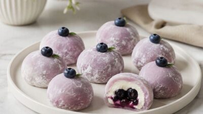 Yaban Mersinli Mochi Tarifi