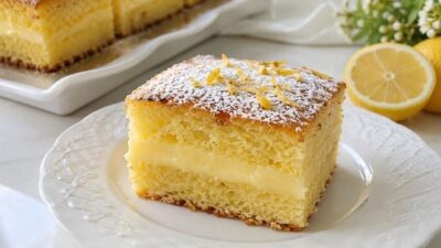 Puding Dolgulu Limonlu Kek Tarifi